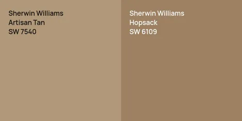 SW 7540 Artisan Tan vs SW 6109 Hopsack