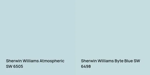 SW 6505 Atmospheric vs SW 6498 Byte Blue