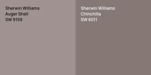 SW 9159 Auger Shell vs SW 6011 Chinchilla