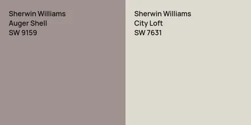 SW 9159 Auger Shell vs SW 7631 City Loft