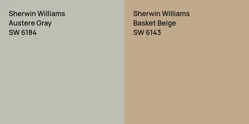 SW 6184 Austere Gray vs SW 6143 Basket Beige