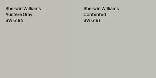 SW 6184 Austere Gray vs SW 6191 Contented