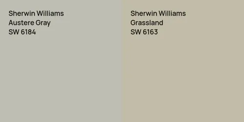 SW 6184 Austere Gray vs SW 6163 Grassland