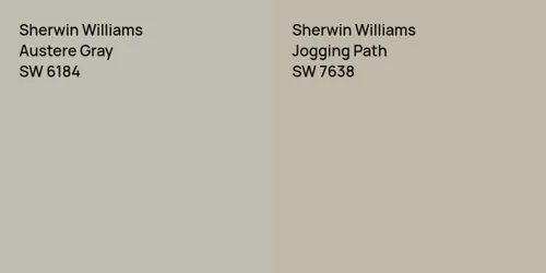 SW 6184 Austere Gray vs SW 7638 Jogging Path