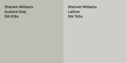 SW 6184 Austere Gray vs SW 7654 Lattice