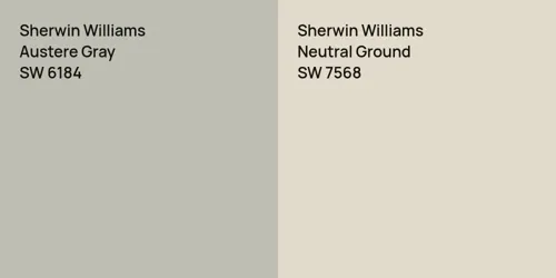 SW 6184 Austere Gray vs SW 7568 Neutral Ground