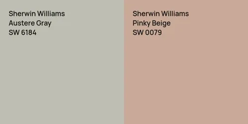 SW 6184 Austere Gray vs SW 0079 Pinky Beige