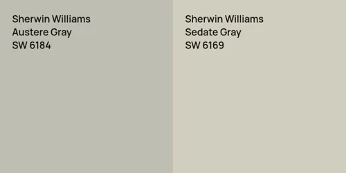 SW 6184 Austere Gray vs SW 6169 Sedate Gray