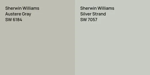 SW 6184 Austere Gray vs SW 7057 Silver Strand