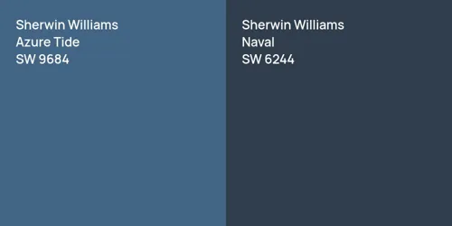 SW 9684 Azure Tide vs SW 6244 Naval