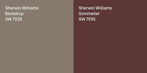 SW 7025 Backdrop vs SW 7595 Sommelier