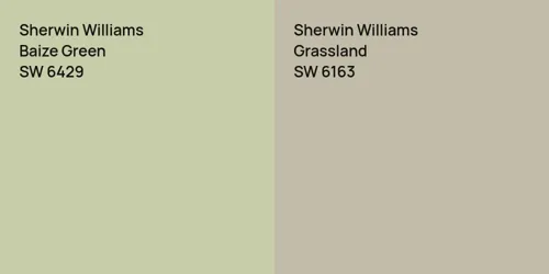 SW 6429 Baize Green vs SW 6163 Grassland