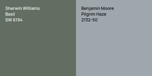 SW 6194 Basil vs 2132-50 Pilgrim Haze