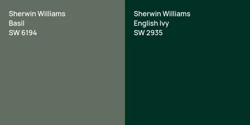 SW 6194 Basil vs SW 2935 English Ivy