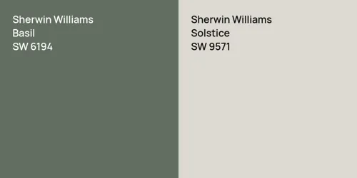 SW 6194 Basil vs SW 9571 Solstice