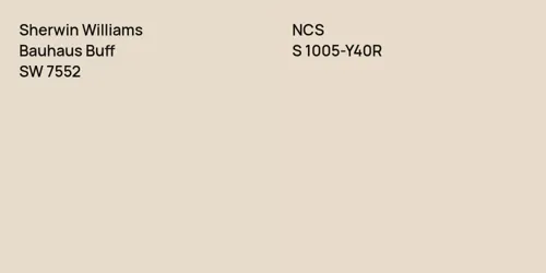 SW 7552 Bauhaus Buff vs S 1005-Y40R 