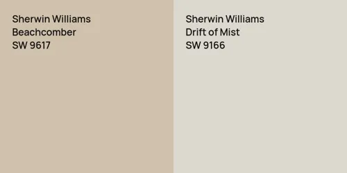 SW 9617 Beachcomber vs SW 9166 Drift of Mist