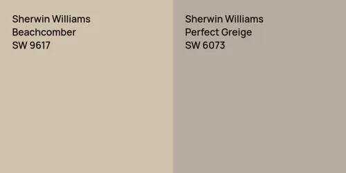 SW 9617 Beachcomber vs SW 6073 Perfect Greige