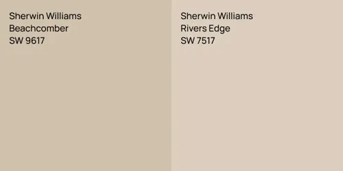 SW 9617 Beachcomber vs SW 7517 Rivers Edge