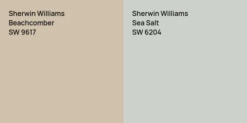 SW 9617 Beachcomber vs SW 6204 Sea Salt