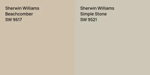 SW 9617 Beachcomber vs SW 9521 Simple Stone