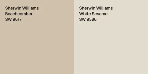 SW 9617 Beachcomber vs SW 9586 White Sesame