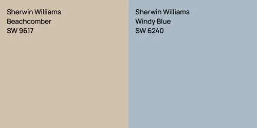 SW 9617 Beachcomber vs SW 6240 Windy Blue