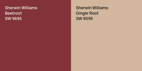 SW 9695 Beetroot vs SW 9095 Ginger Root