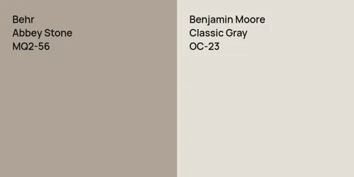 MQ2-56 Abbey Stone vs OC-23 Classic Gray