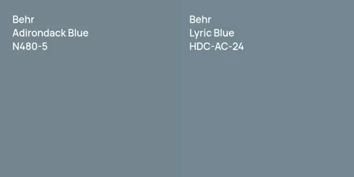 N480-5 Adirondack Blue vs HDC-AC-24 Lyric Blue