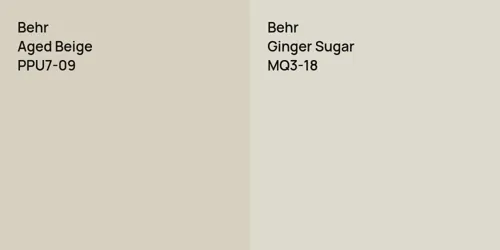 PPU7-09 Aged Beige vs MQ3-18 Ginger Sugar