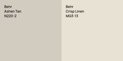 N220-2 Ashen Tan vs MQ3-13 Crisp Linen