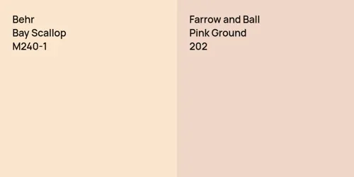 M240-1 Bay Scallop vs 202 Pink Ground