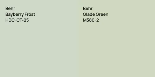 HDC-CT-25 Bayberry Frost vs M380-2 Glade Green