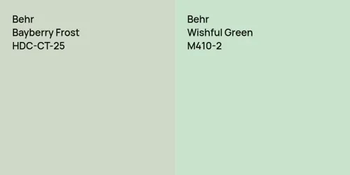 HDC-CT-25 Bayberry Frost vs M410-2 Wishful Green