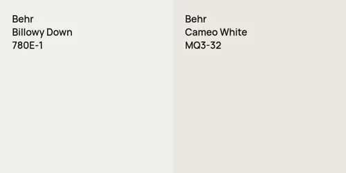 780E-1 Billowy Down vs MQ3-32 Cameo White