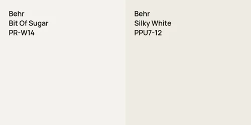 PR-W14 Bit Of Sugar vs PPU7-12 Silky White