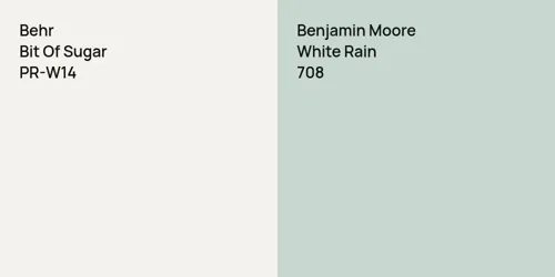 PR-W14 Bit Of Sugar vs 708 White Rain