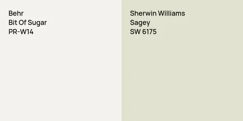 PR-W14 Bit Of Sugar vs SW 6175 Sagey