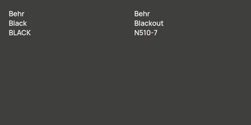 BLACK Black vs N510-7 Blackout