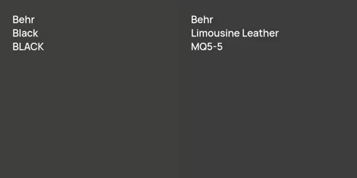 BLACK Black vs MQ5-5 Limousine Leather