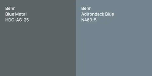 HDC-AC-25 Blue Metal vs N480-5 Adirondack Blue