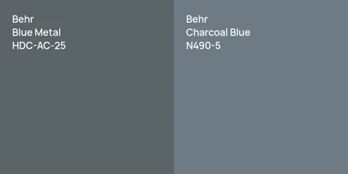 HDC-AC-25 Blue Metal vs N490-5 Charcoal Blue