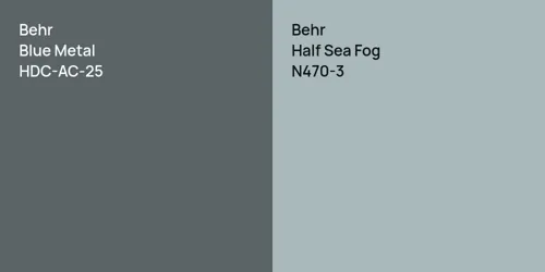 HDC-AC-25 Blue Metal vs N470-3 Half Sea Fog