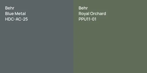 HDC-AC-25 Blue Metal vs PPU11-01 Royal Orchard