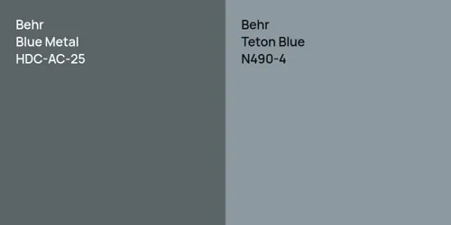 HDC-AC-25 Blue Metal vs N490-4 Teton Blue