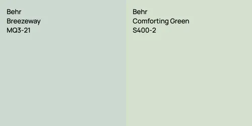 MQ3-21 Breezeway vs S400-2 Comforting Green