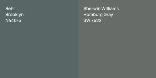 N440-6 Brooklyn vs SW 7622 Homburg Gray