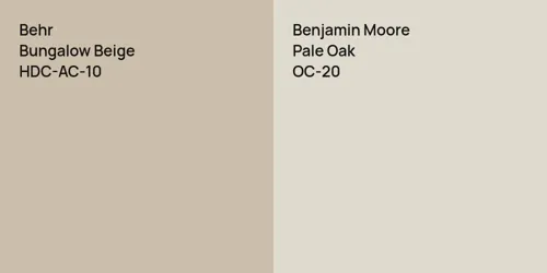 HDC-AC-10 Bungalow Beige vs OC-20 Pale Oak