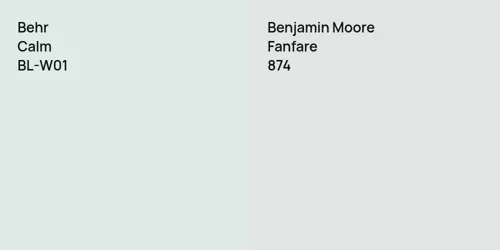 BL-W01 Calm vs 874 Fanfare